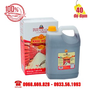 Can 5 Lít - Nước Mắm Khải Hoàn - 40 độ đạm