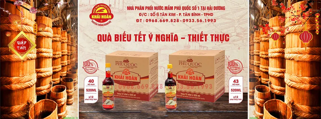 Quà tết Nước Mắm Phú Quốc Khải Hoàn 2025