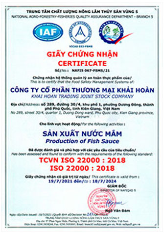 Giấy chứng nhận ISO